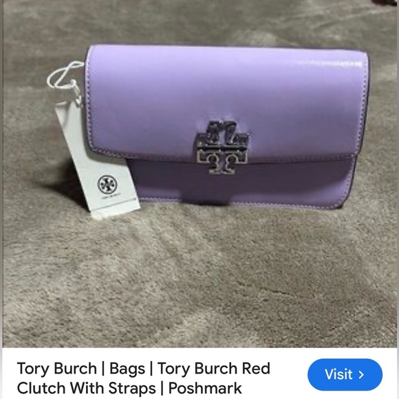 New Tory Burch Light Purple Bag and Flats Set Size 8 - Picture 4 of 16